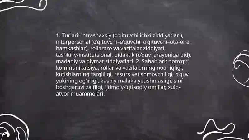 Pedagogik nizolar va ularni bataraf etish texnologiyasi 4