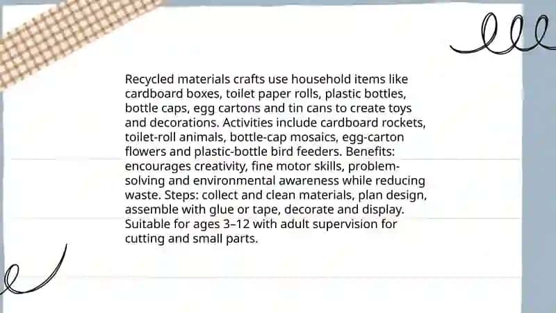 Creative tasks for children 4