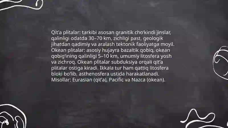 Litosfera tektonik plitalari 4