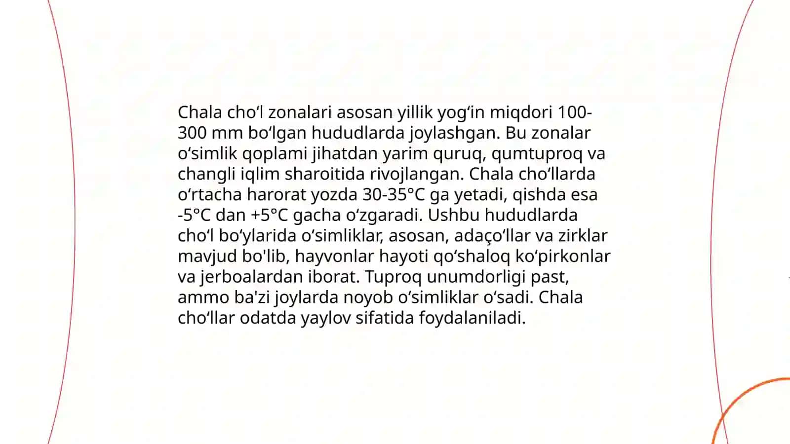 Dasht, chala choʻl va choʻl tuproqlari 4