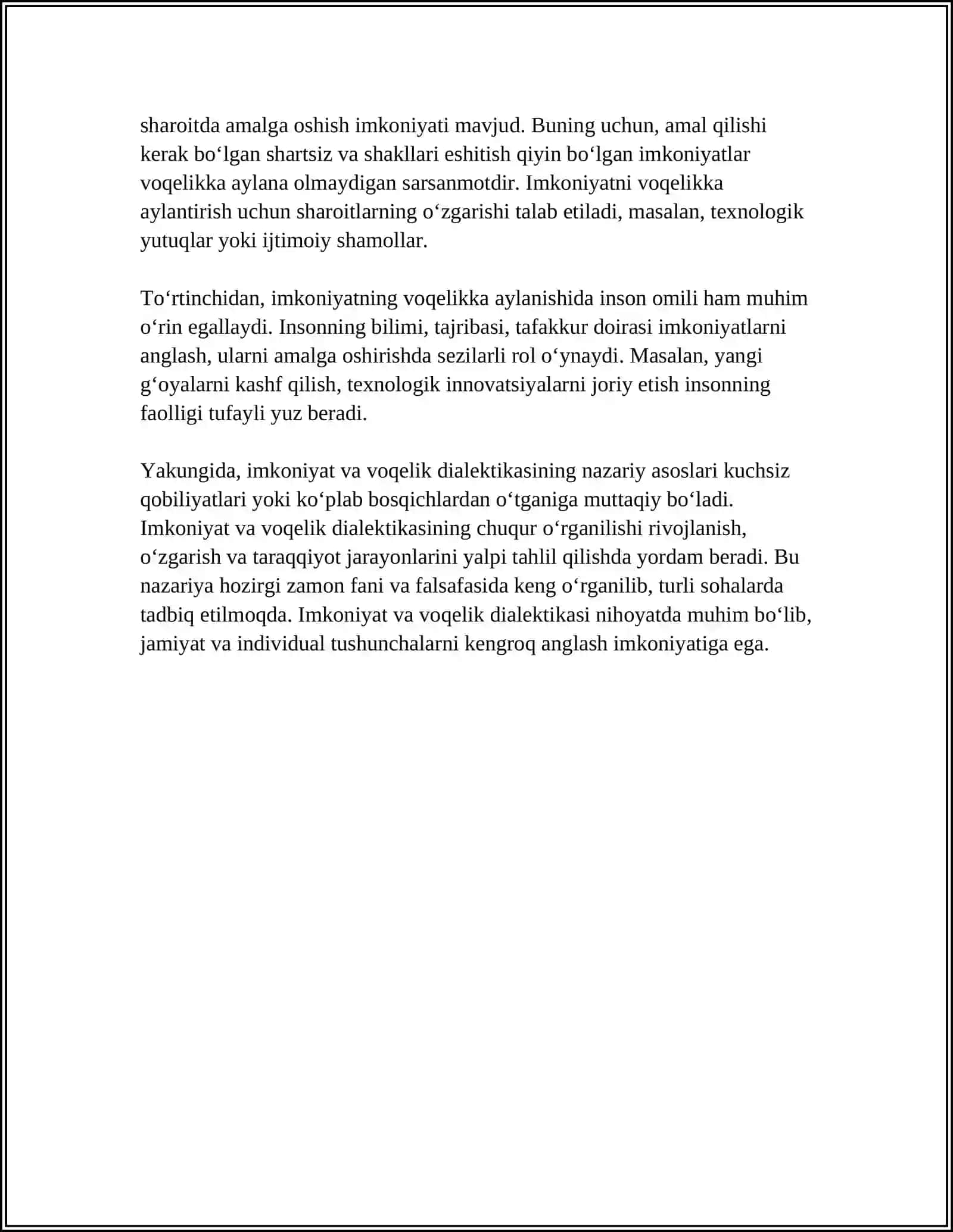 IMKONIYAT VA VOQELIK DIALEKTIKASI 4