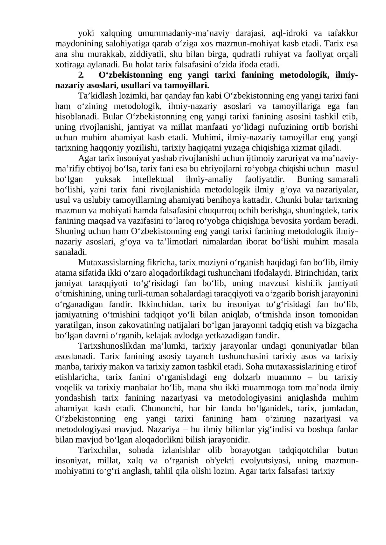 O‘zbekistonning eng yangi tarixi fanining metodologik asoslari 4