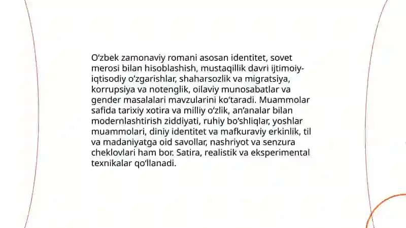 Zamonaviy o‘zbek adabiyoti misolida 4