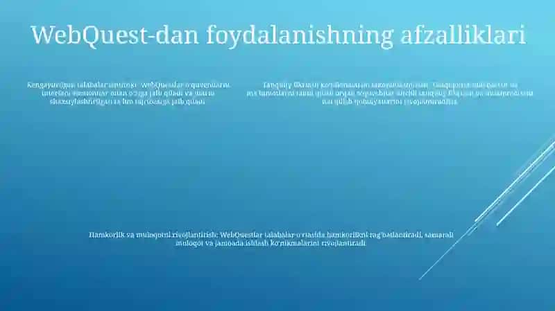 Veb- Quiest Texnologiyasidan Biologiya Darslarida Foydalanish 4