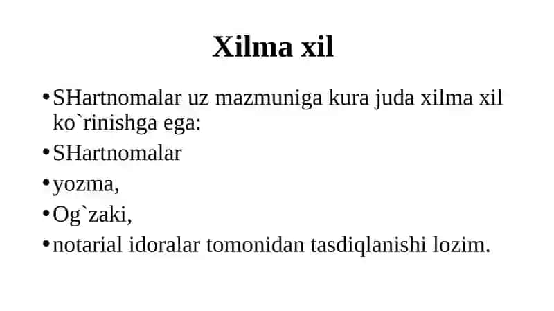 Shartnomalar 4