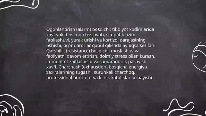 Tibbiyot hodimlarida emotsional holatlarning oʼziga xosligi 4