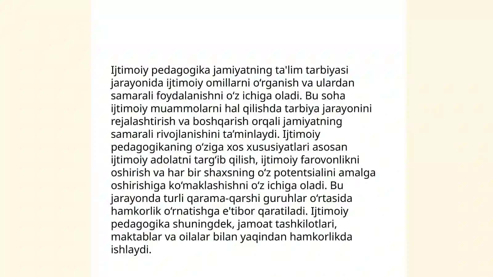 Ijtimoiy pedagogikani va ijtimoiy pedagogik faoliyat rivojining metodologik asoslari 4