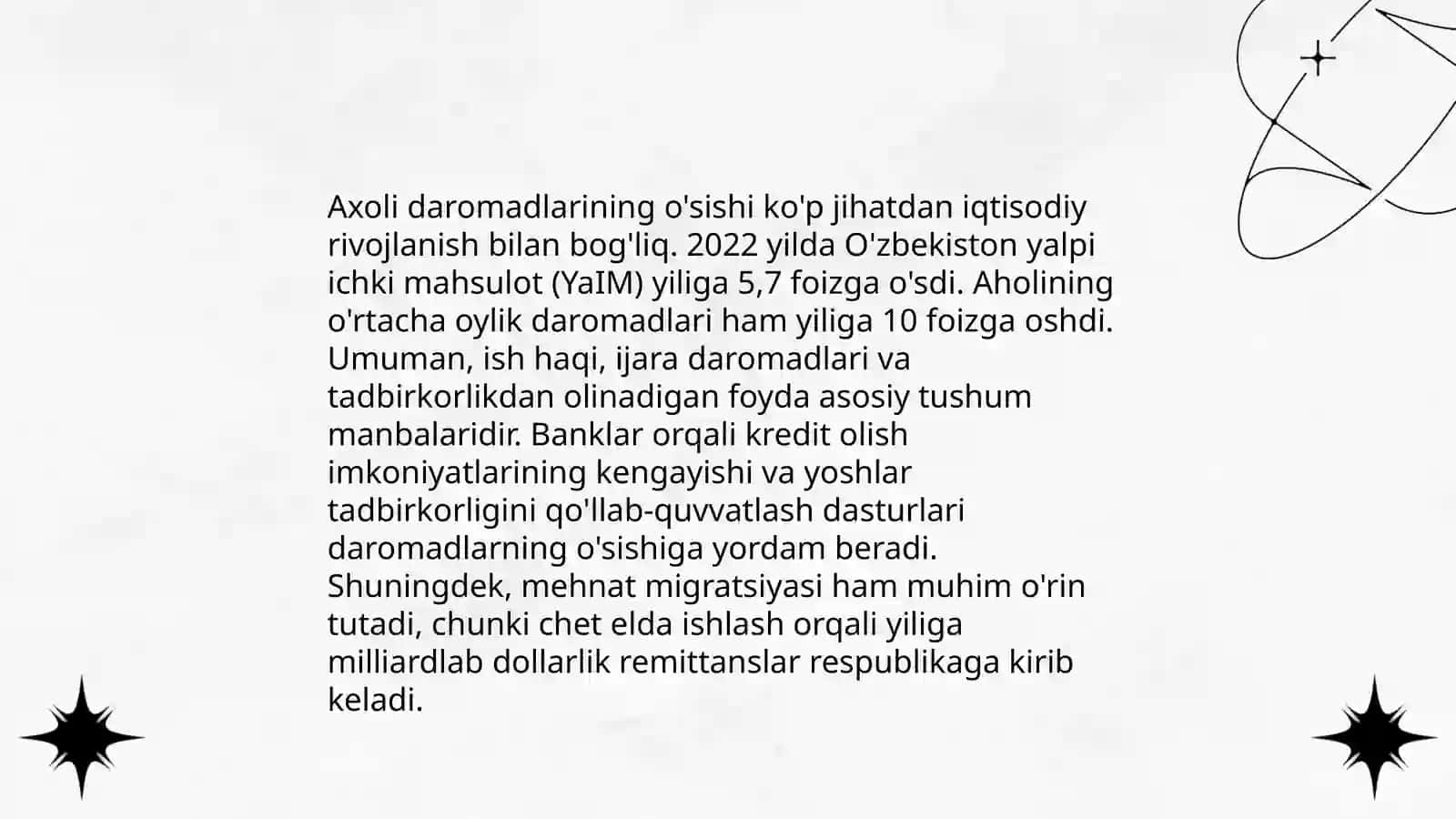 Axoli daromadlari va davlatning ijtimoiy siyosati 4