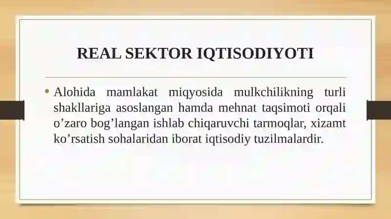 REAL SEKTORNING MAKROIQTISODIY TAHLILI 4