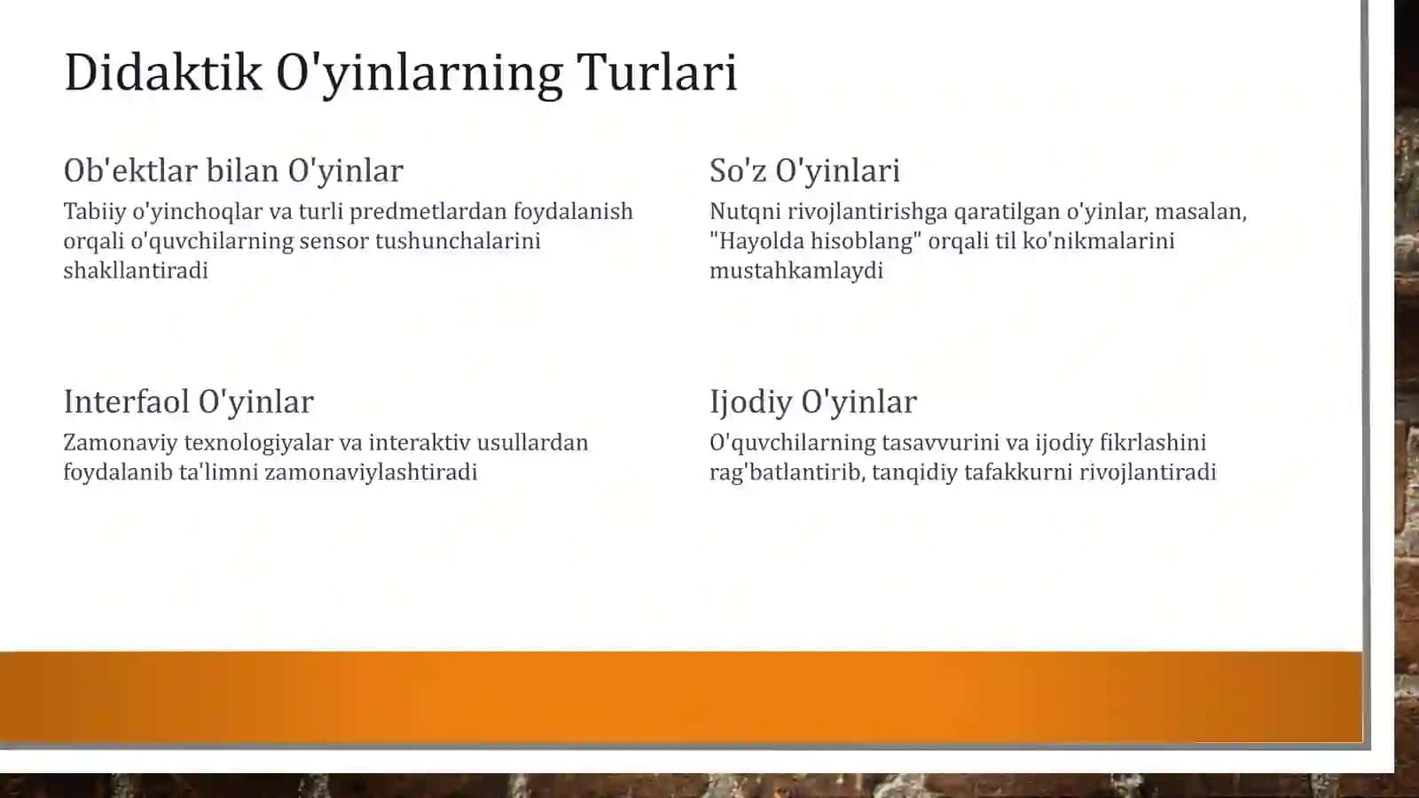 Didaktik O'yinlar va Mashqlar: Ta'limning Qiziqarli Vositasi 4