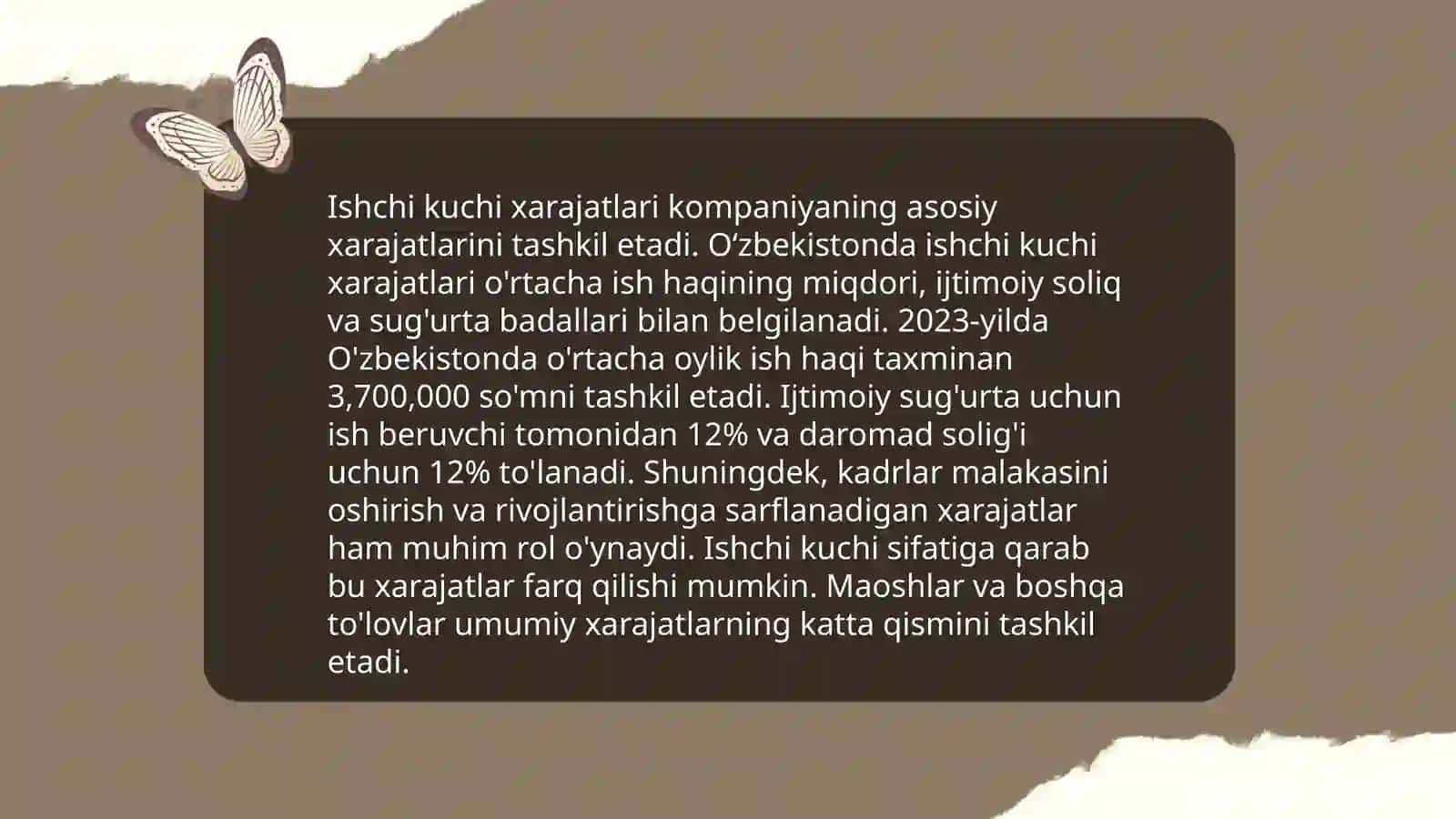 Xom ashyo xarajatlari 4