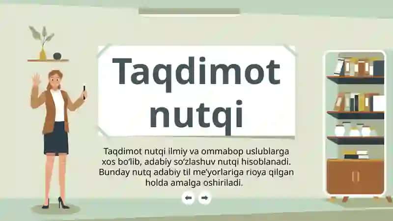 Taqdimot nutqi ommabop nutqning bir turi sifatida 4
