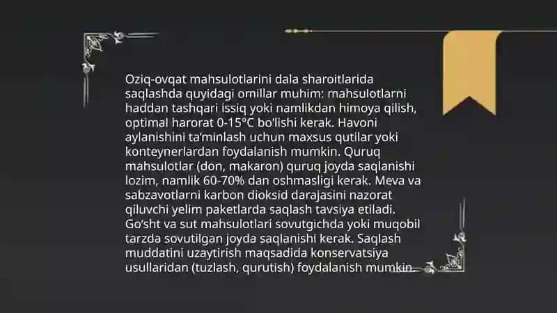 Shaxsiy tarkibning statsionar va dala sharoitlarida ovqatlanishi ustidan sanitariya nazoratini tashkillashtirish asoslari 4