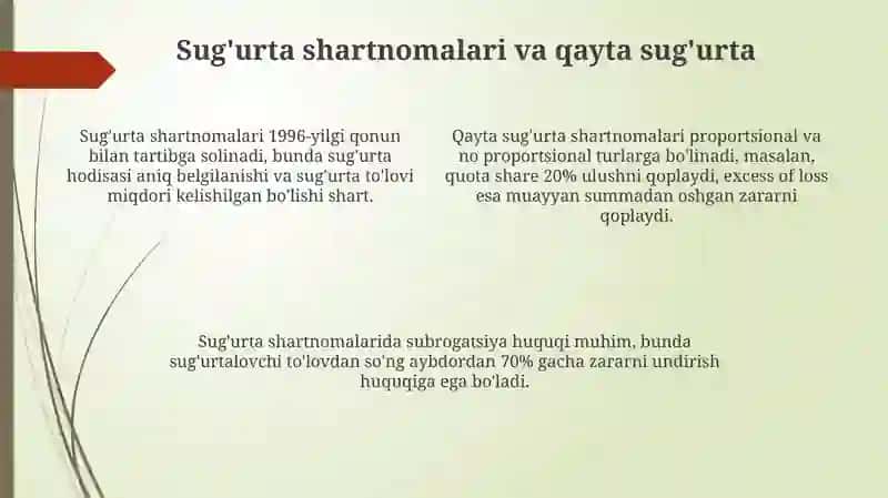 Sug'urta riskini o'tkazishning asoslari 4