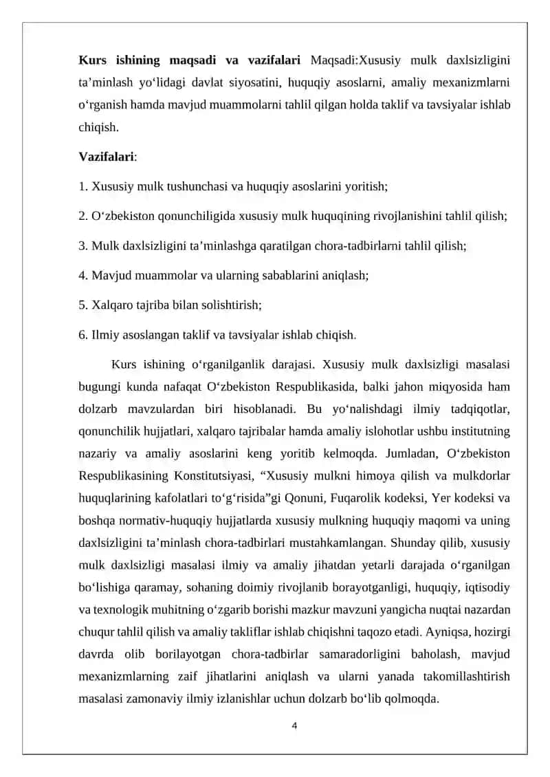 Xususiy Mulk Daxlsizligi va Chora-tadbirlar 4