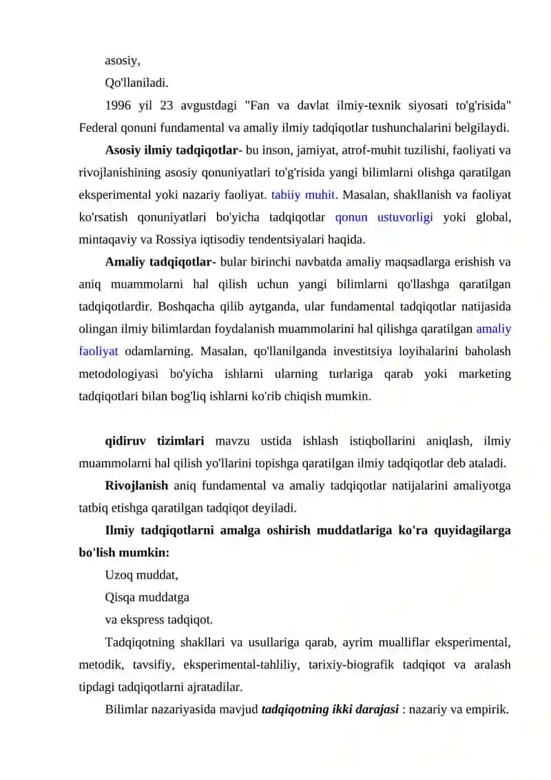 ILMIY TADQIQOT ISHLARINI OLIB BORISH BOSQICHLARI 4