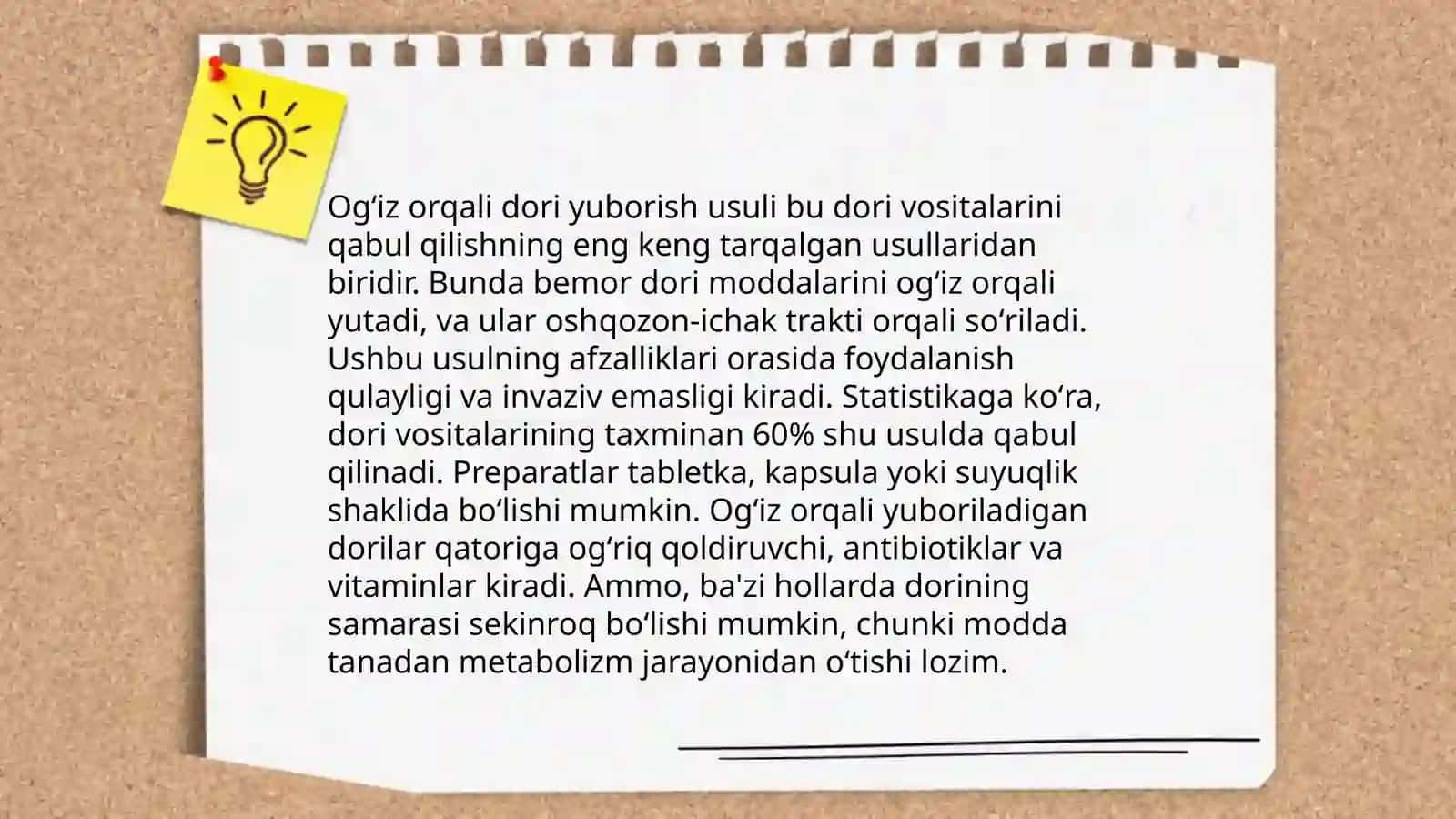 Dorilarni organizmga enteral yuborish qoidalari 4