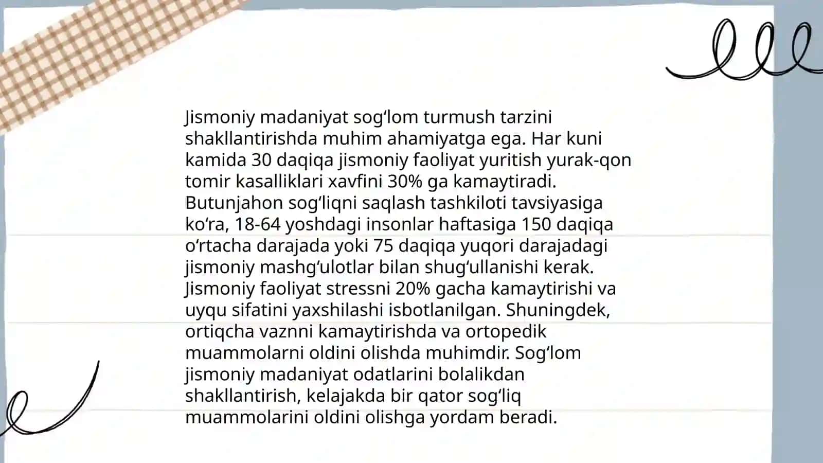 Jismoniy madaniyatning jamiyatdagi vazifalari va shakllari 4