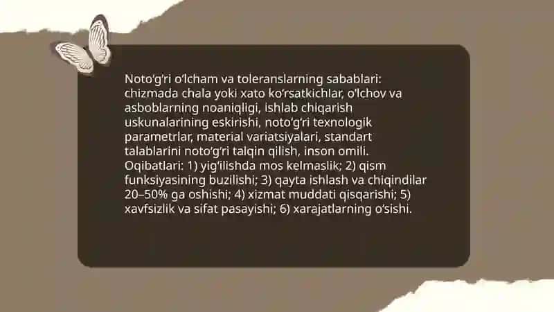 Standart talabiga mos kelmaydigan chizmalarni kinstruktiv va ilmiy jihatdan tahlili 4