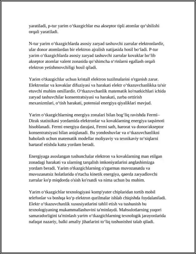 YARIM OTKAZGICHLARNING ELEKTR OTKAZUVCHANLIGI 4
