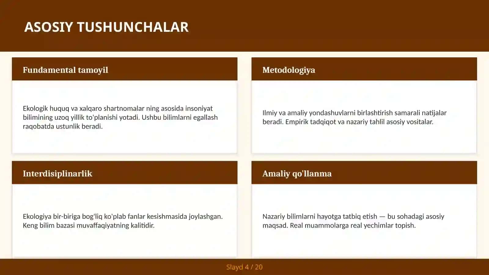 EKOLOGIK HUQUQ VA XALQARO SHARTNOMALAR 4