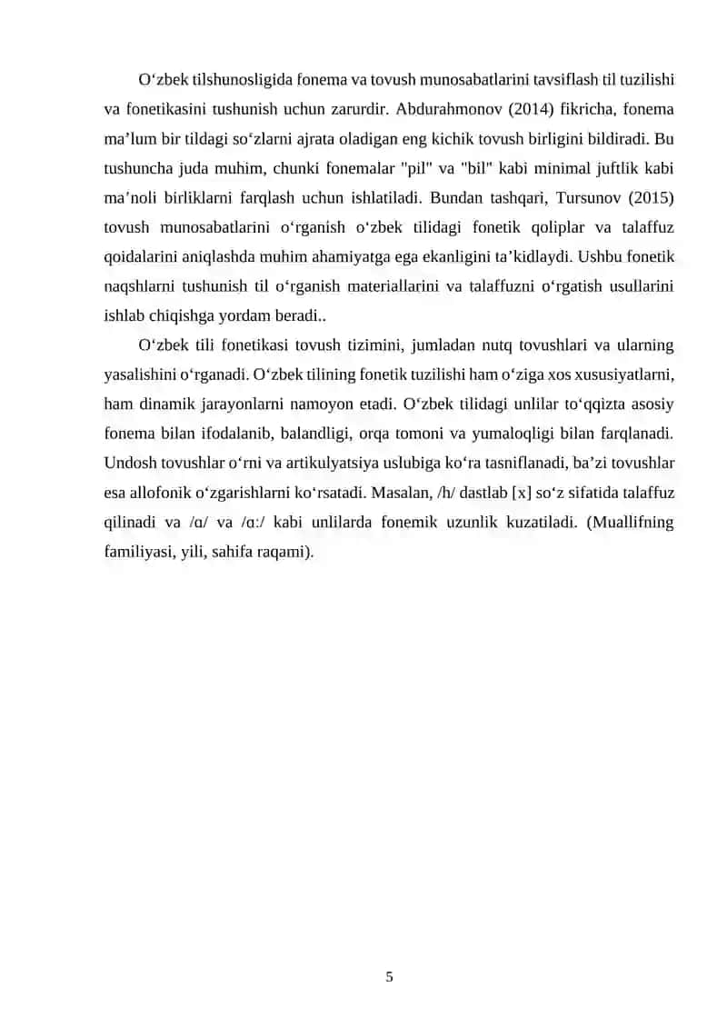 Oʻzbek tilshunosligida fonema hamda tovush 4