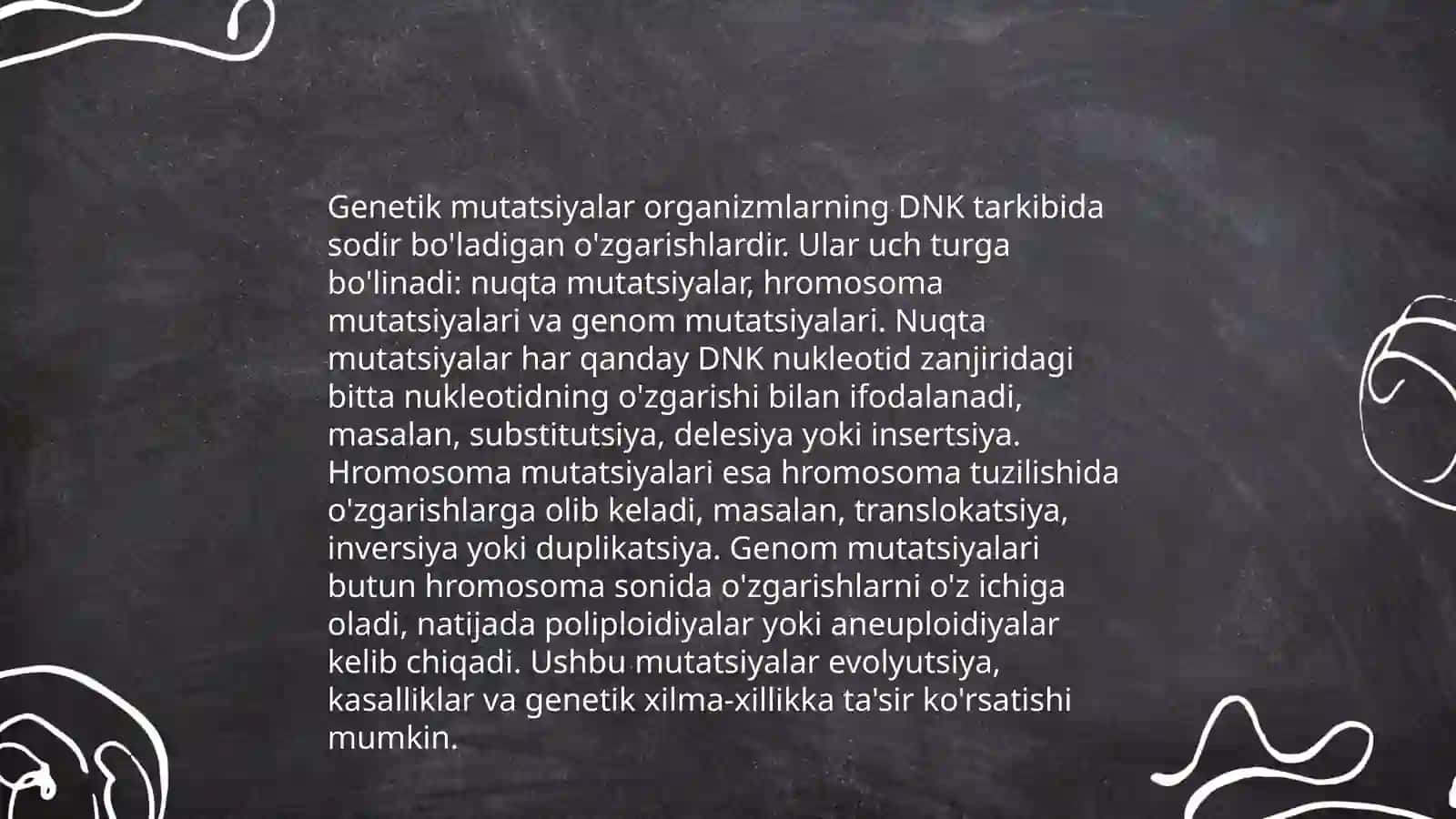 Mutatsiya Zararlimi 4