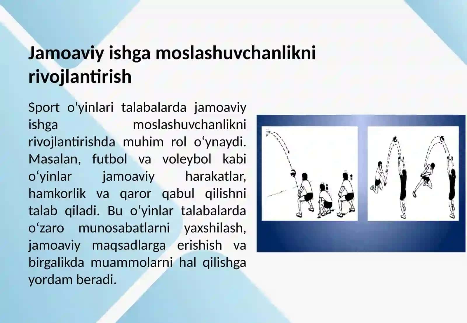 Umumtalim maktablari dajismoniy tarbiya darslarida sport oʻyinlari 4