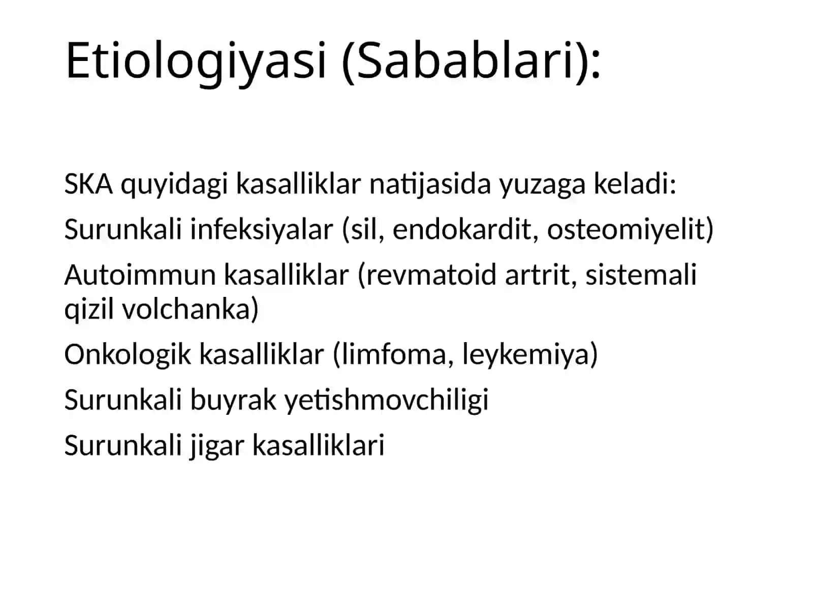 Surunkali kasalliklar anemiyasi davolash prinsiplari 4