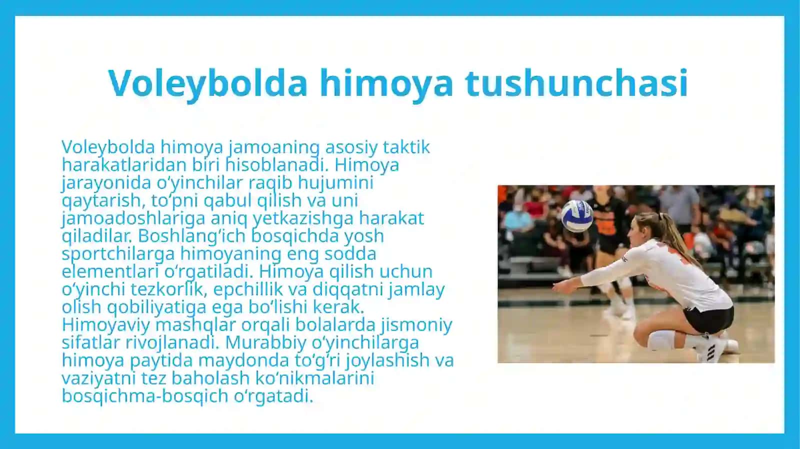 Boshlang'ich tayyorgarlik bosqichida himoyada yakka oʻyin taktikasini o'rgatish usullari haqida bilim doirasini shakllantirish 4