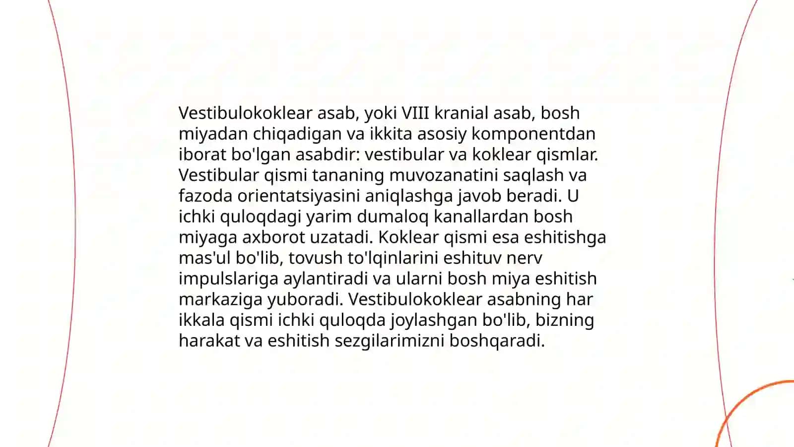 Vestibular tizimidagi sensor disfunksiyasi 4