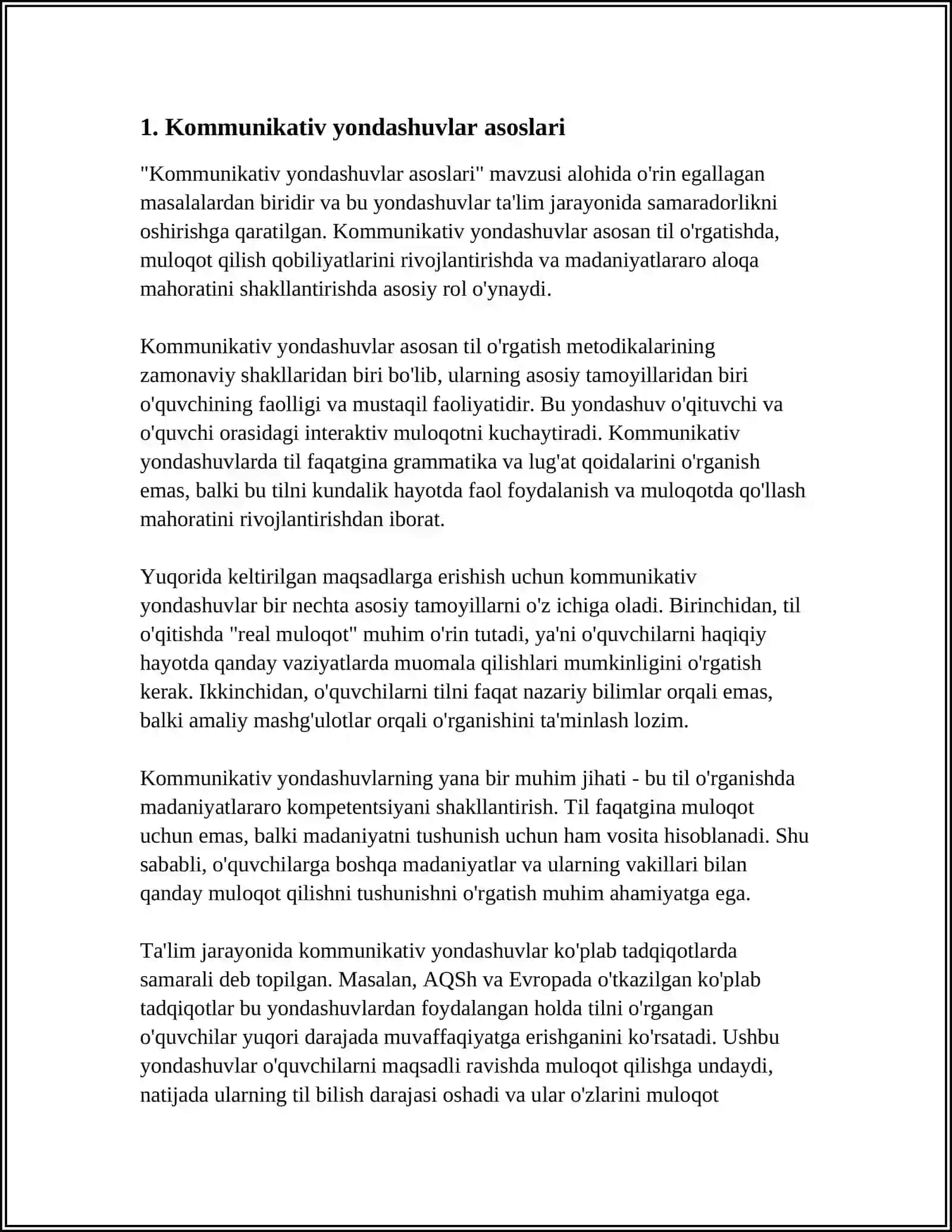 Kommunikativ yondashuvlar asoslari 4