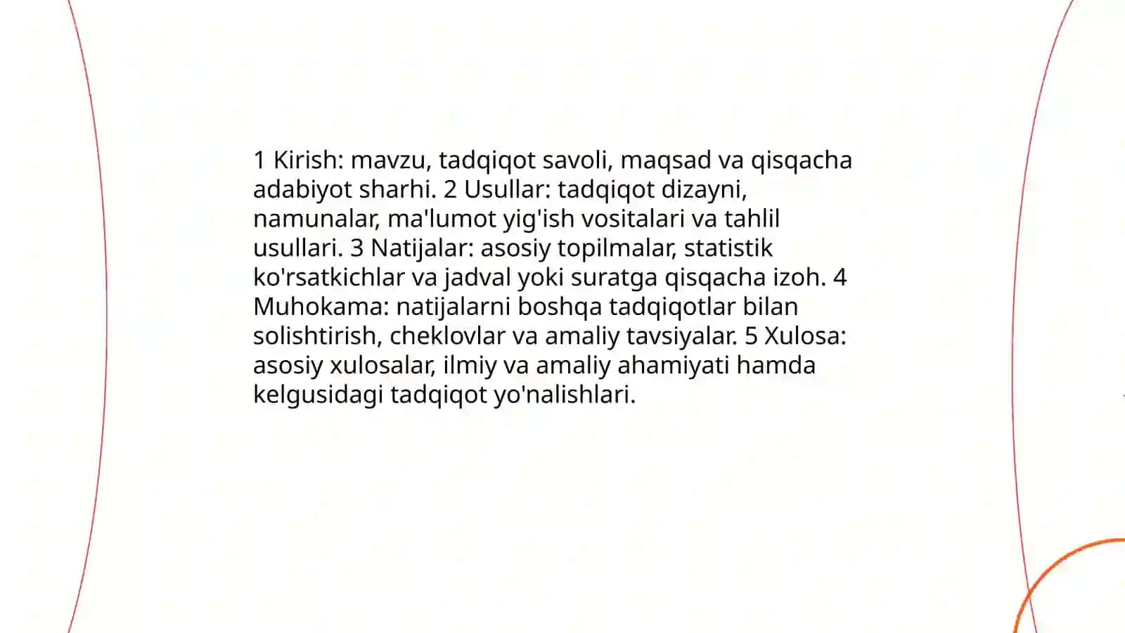 Ilmiy matn bilan ishlash: tuzish va annotatsiya tuzish 4