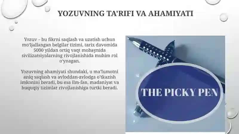 Yozuvvauning turlari 4