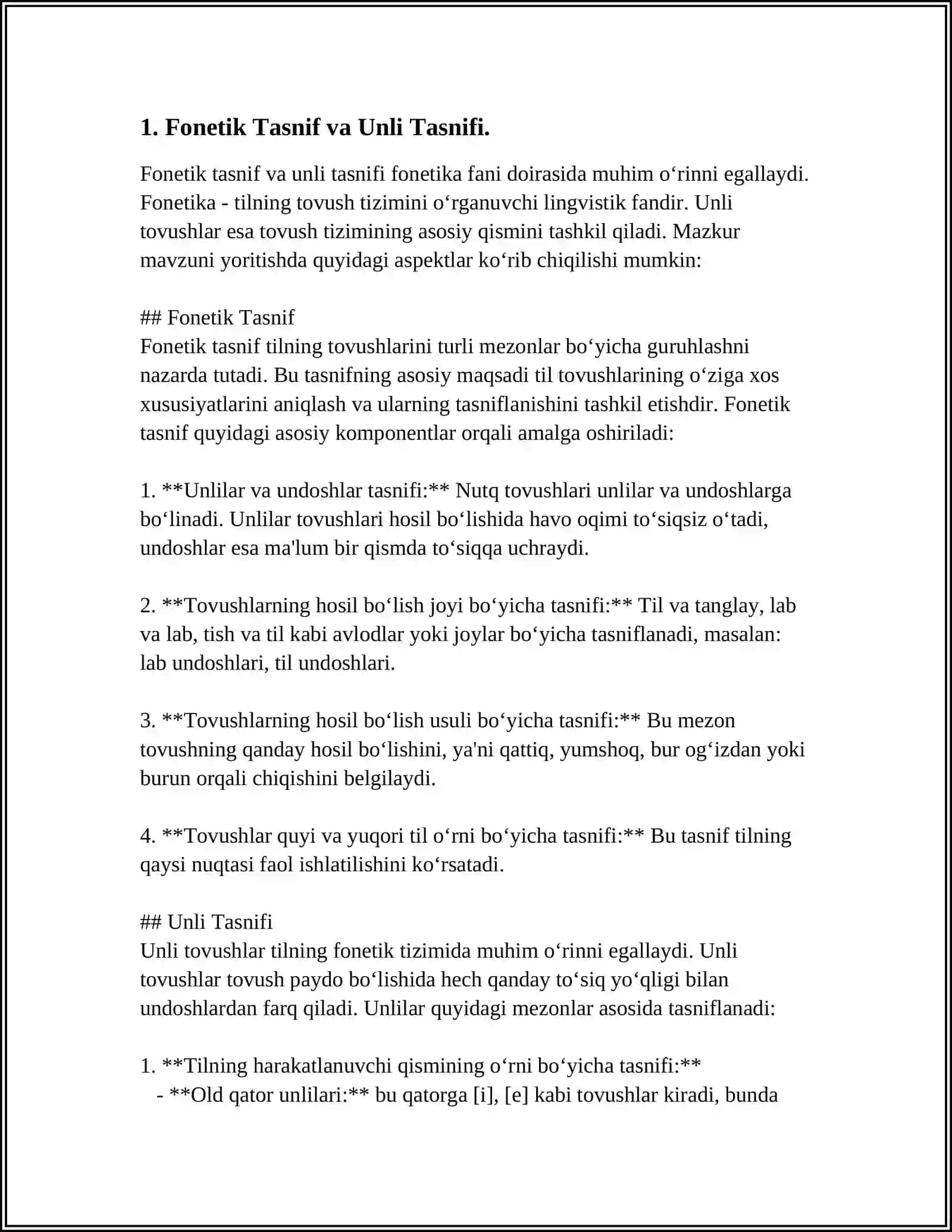 CLASSIFICATION OF SPEECH SOUNDS AND CLASSIFICATION OF VOWELS 4