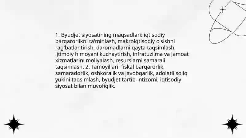 Davlat byudjeti va fiskal siyosat 20listlik 4