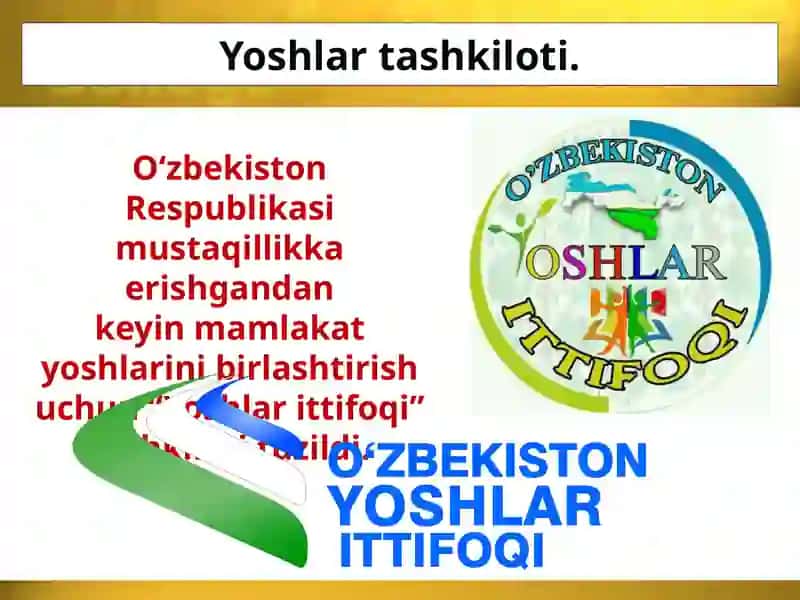 O'zbekistonRespublikasidayoshlarsiyosatiningyangibosqichgako'tarilishi 4