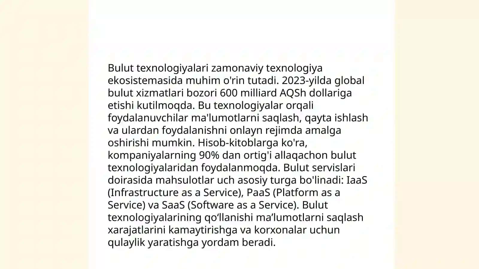 Sun'iy intellekt va mashinaviy o'qitish 4