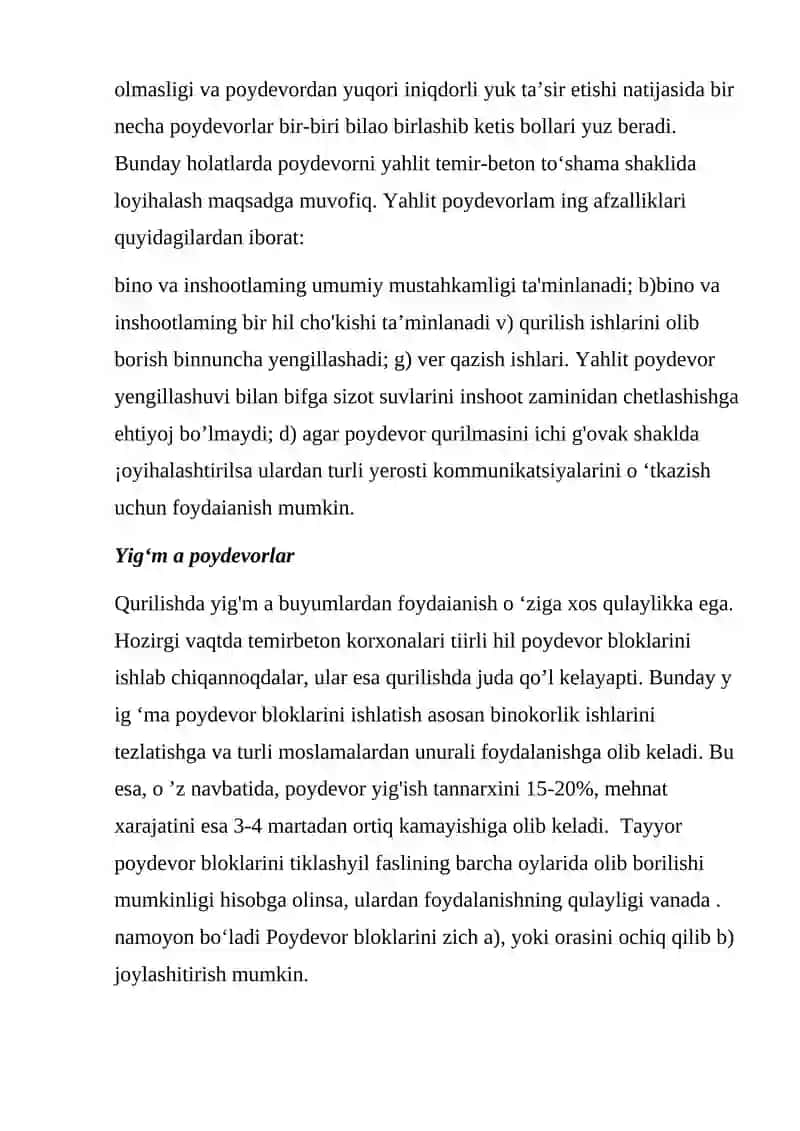 Poyevor turlari haqida qisqacha ma’lumot 4