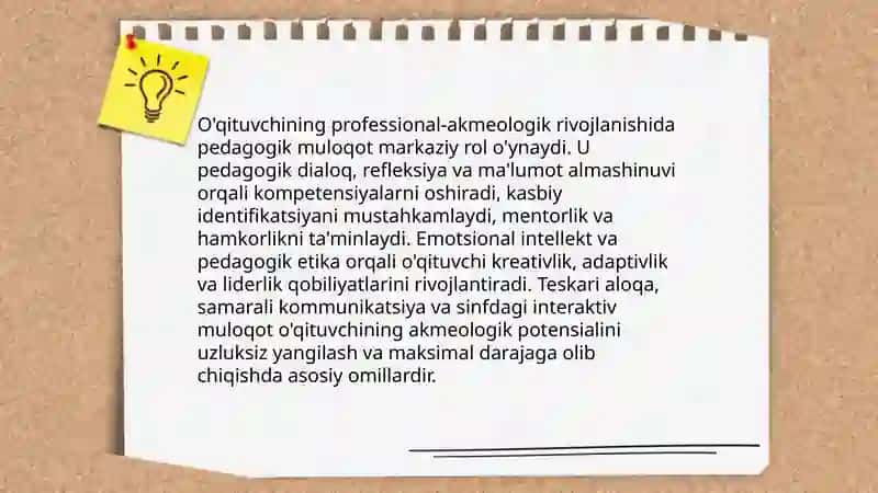 Pedagogik muloqot akmeologik muammo sifatida 4