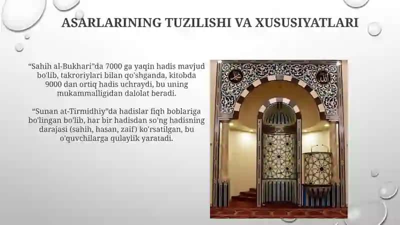 Imom Buxori va Imom Termiziyning hadisilmi 4