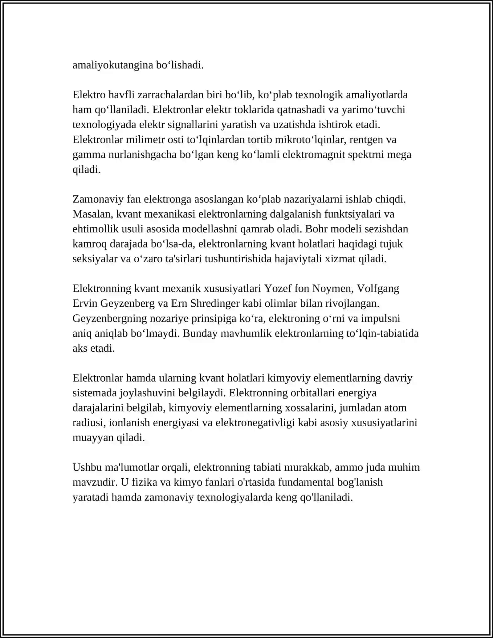 ELEKTRON VA DIFRAKSIYASI 4