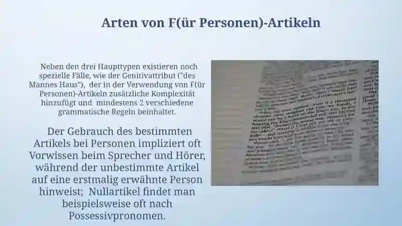 Artikelfehler bei Personenbezeichnungen 4