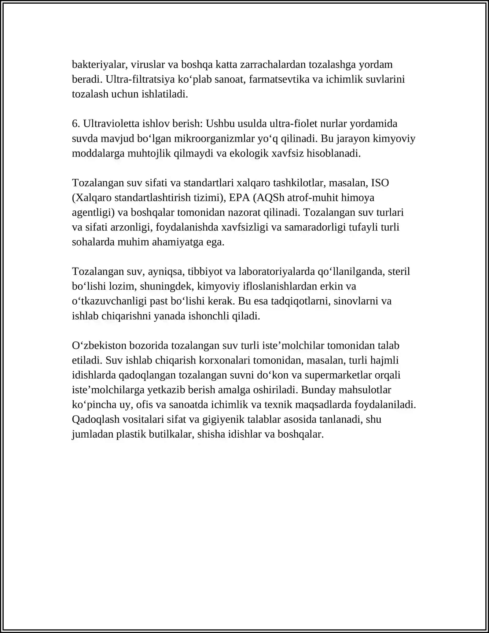TOZALANGAN SUV.DISTIRLATOR HAQIDA TUSHUNCHA.SUYUQLIKNI QADOQLOVCHI AABOBLQAR 4