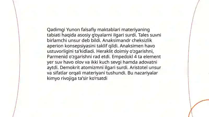 Kimyo fanining paydo bo‘lish tarixi 4