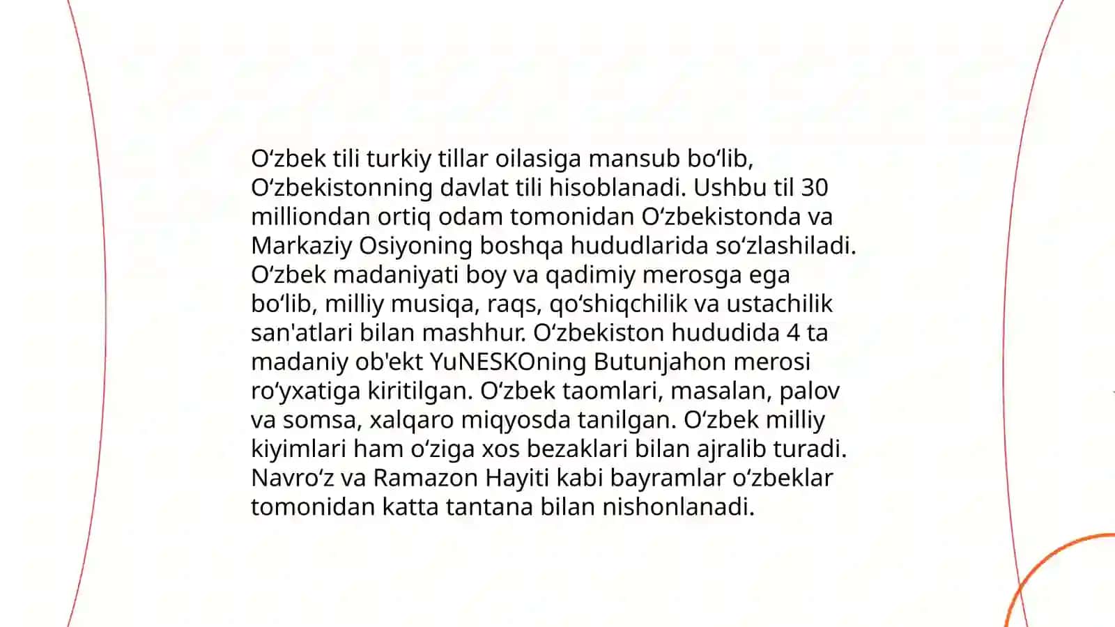 Milliy o'zlikni anglash 4