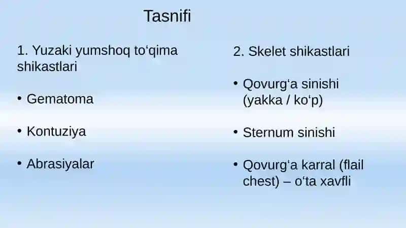 Ko‘krak qafasi shikastlanishlari 4