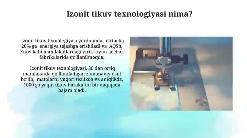 Izonit tikish texnologiyasi 4