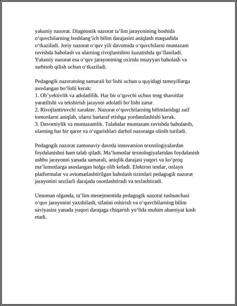 TA’LIM MENEJMENTIDA PEDAGOGIK NAZORAT TUSHUNCHASI 4