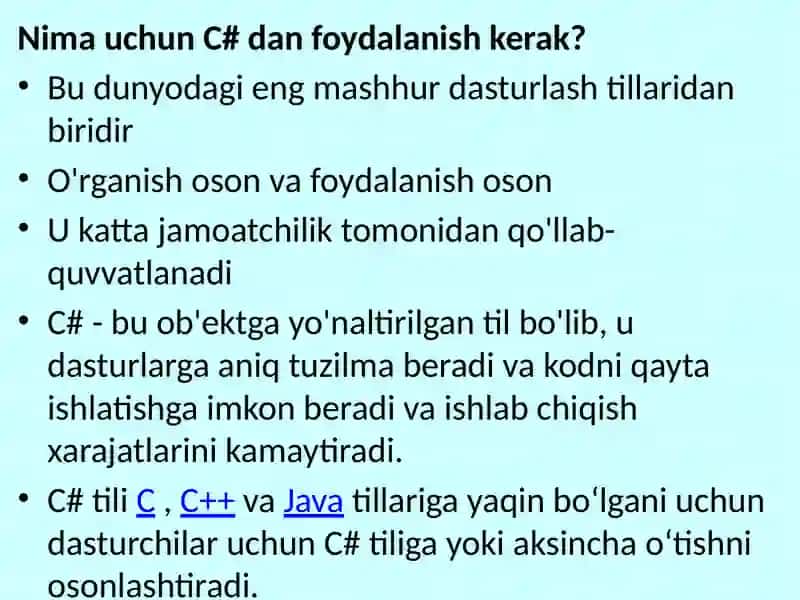 C# tilida umumlashgan metod yaratish. 4